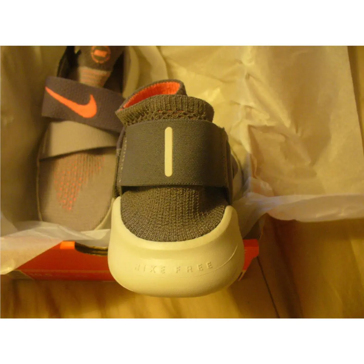 Nike shoes - Nike Free RN Motion - Free Motion - 942841-003 - Grey/Org 2