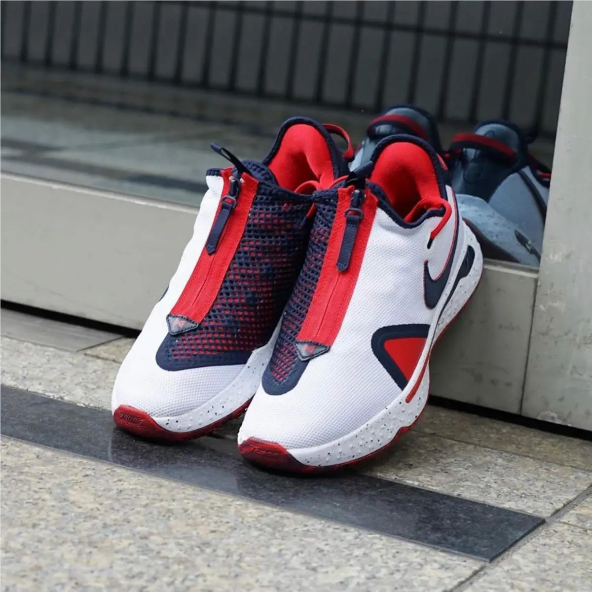 Nike shoes - PG 4 - CD5079-101 - White/University Red/Obsidian 19