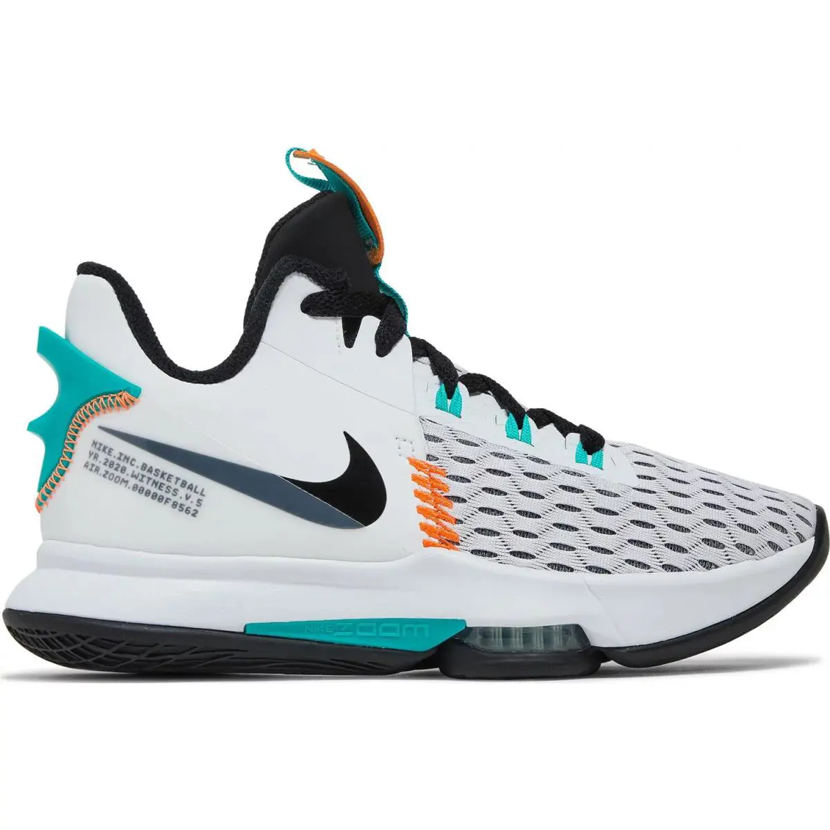 Nike shoes - Nike LeBron Witness - LeBron Witness - CQ9380-102 - White/Clear Jade/Total Orange/Black 0