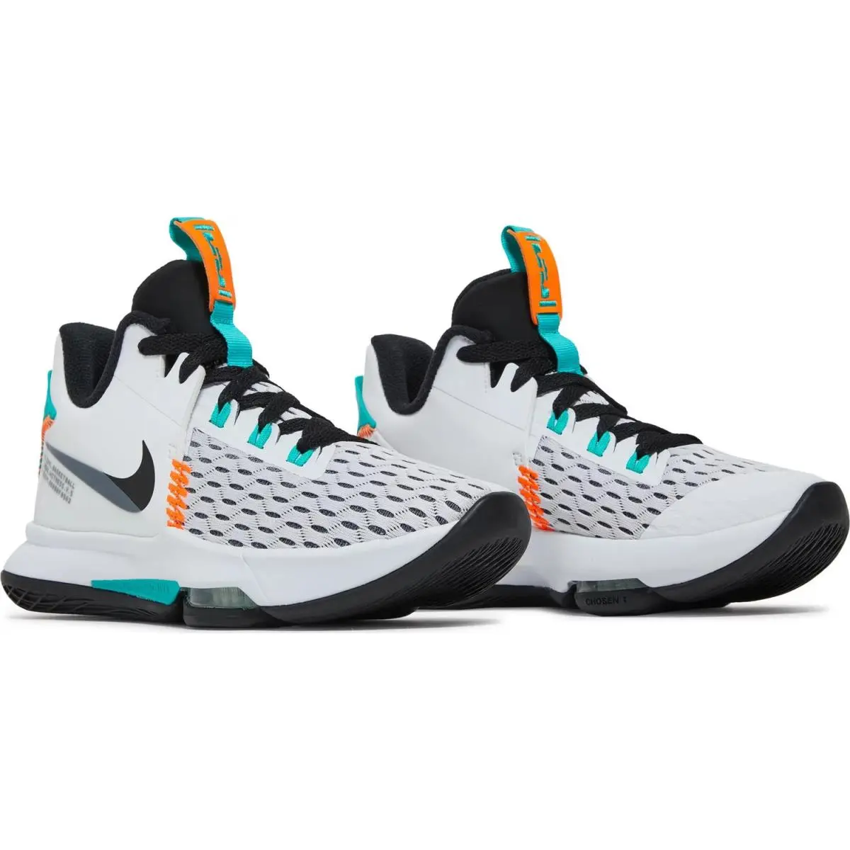 Nike shoes - Nike LeBron Witness - LeBron Witness - CQ9380-102 - White/Clear Jade/Total Orange/Black 8