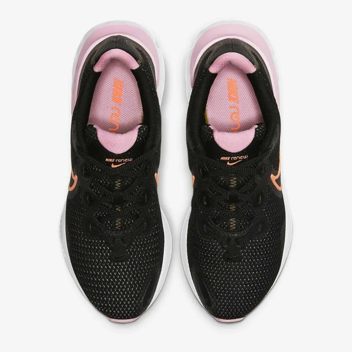 Nike shoes - Nike Renew Run - Renew Run - CK6360-001 - Black/Orange Pulse White Pink