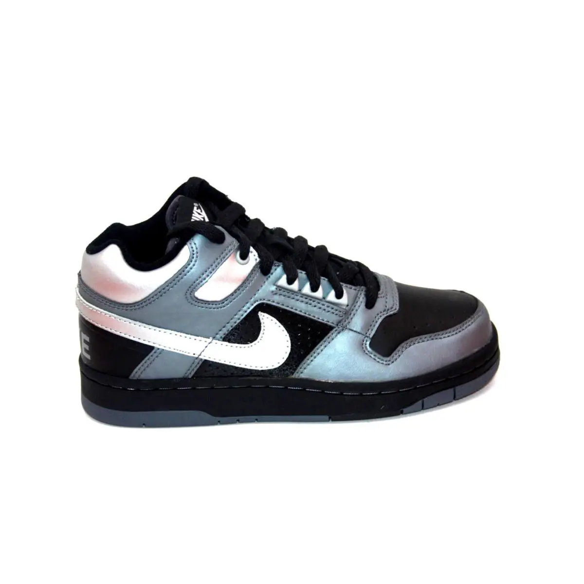 Nike Delta Force 3/4 GS 307724-003 Black/metallic Silver-flnt Grey Big Kids SZ5 - BLACK/METALLIC SILVER-FLNT GREY
