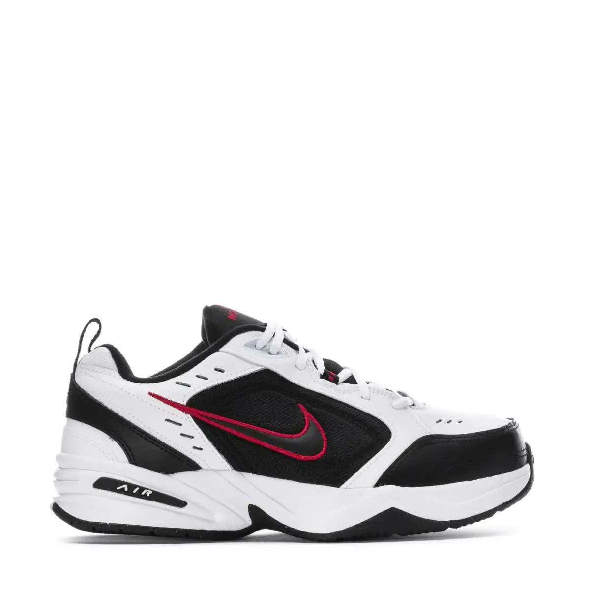 4E Wide Mens Nike Air Monarch IV Wide White/black/red 416355-101