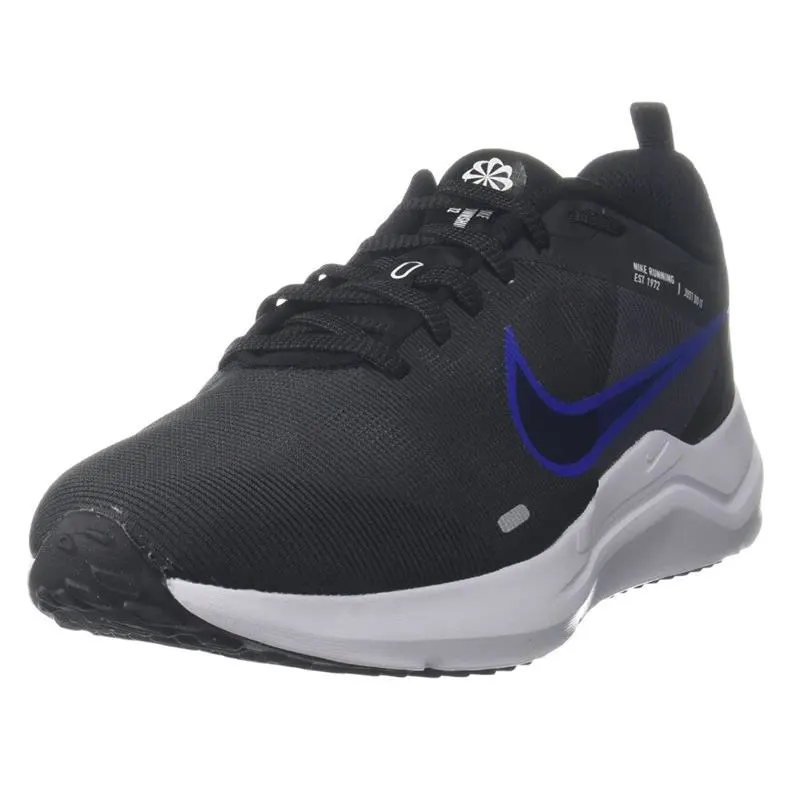 Nike Downshifter 12 Anthracite Blue White Men Running Sports Shoes DD9293-005 - Black