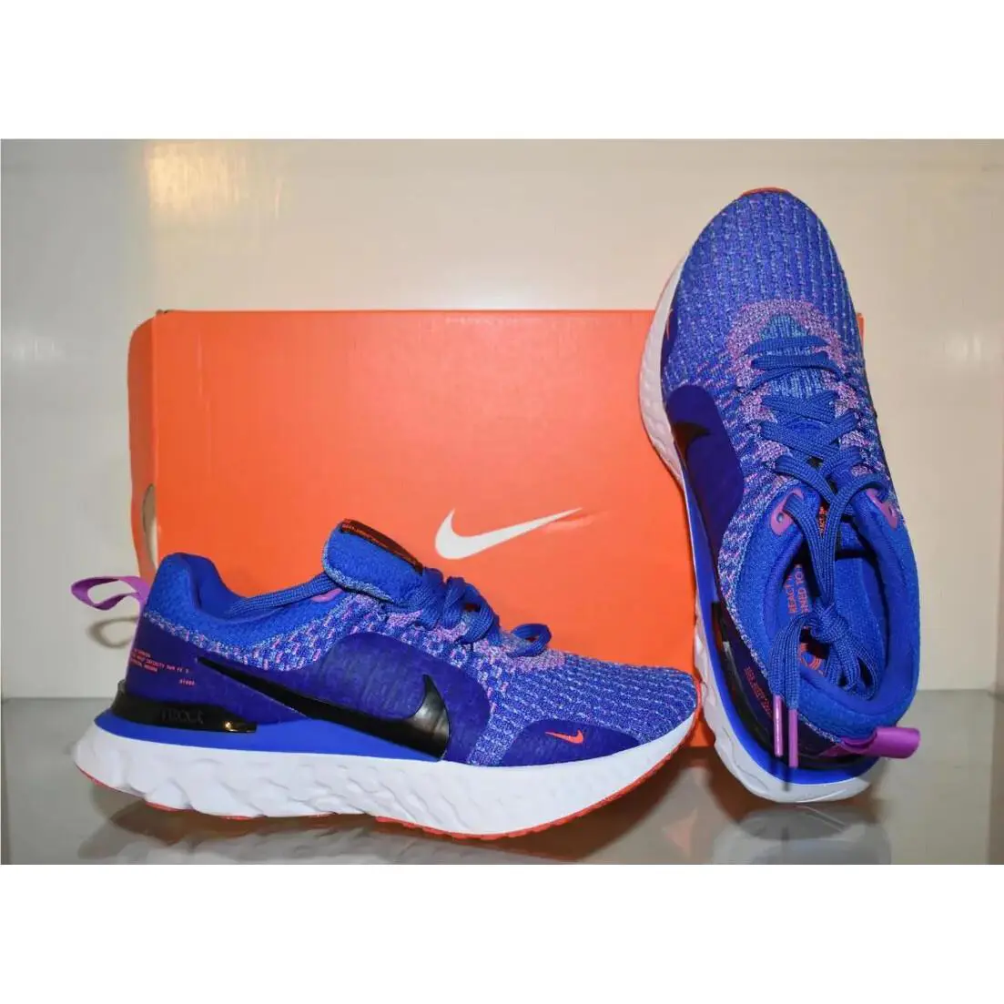 Nike shoes - Nike React Infinity Run Flyknit 3 - DZ3016 400 - Blue 0