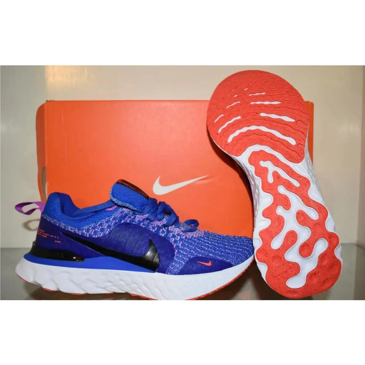 Nike shoes - Nike React Infinity Run Flyknit 3 - DZ3016 400 - Blue 2