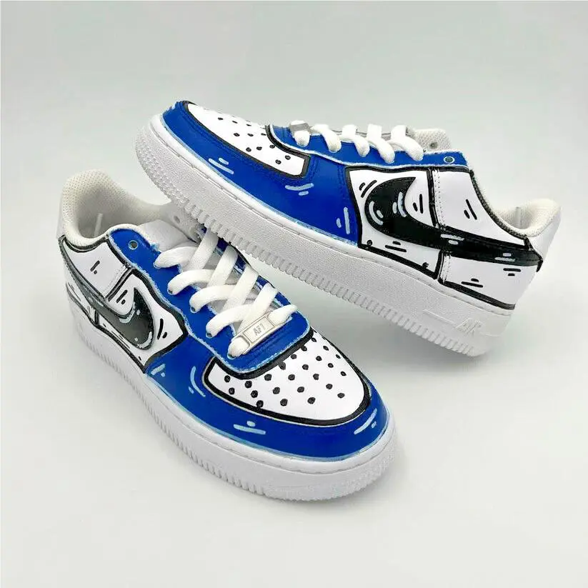 Nike shoes - Nike Air Force 1 - Air Force - CW2288-111 - White, Cartoon: Antracite 14