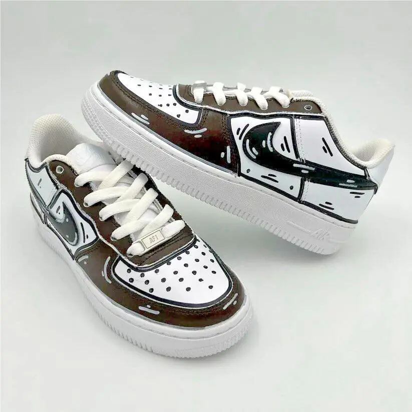 Nike shoes - Nike Air Force 1 - Air Force - CW2288-111 - White, Cartoon: Antracite 18