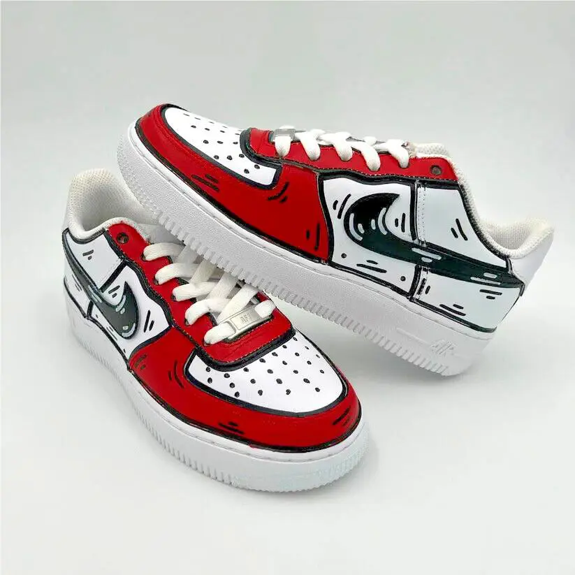 Nike shoes - Nike Air Force 1 - Air Force - CW2288-111 - White, Cartoon: Antracite 25