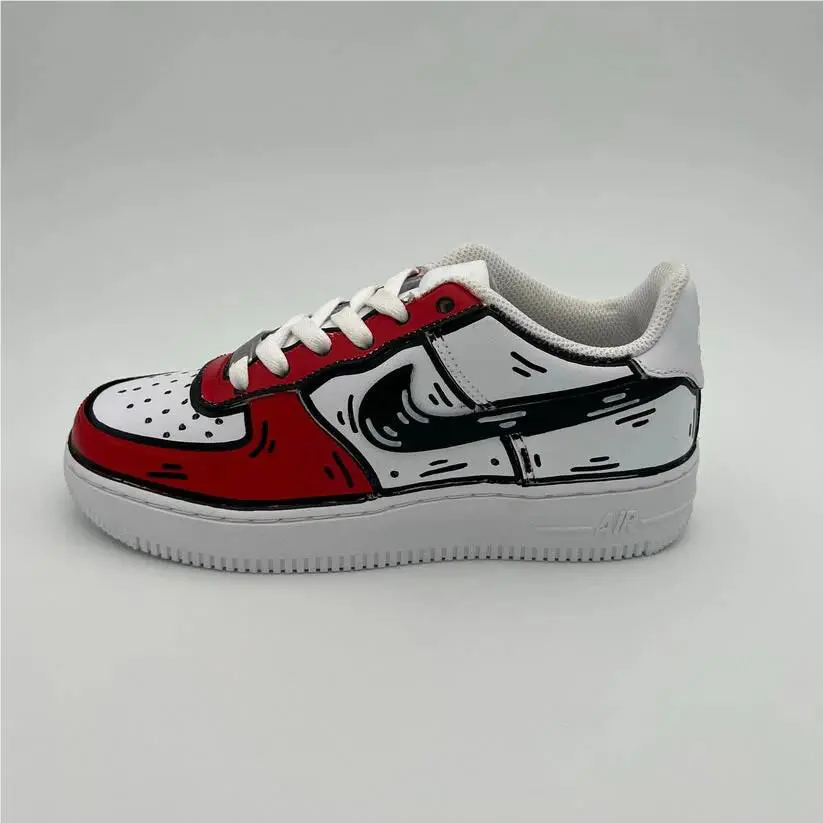 Nike shoes - Nike Air Force 1 - Air Force - CW2288-111 - White, Cartoon: Antracite 26