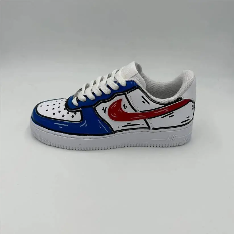 Nike shoes - Nike Air Force 1 - Air Force - CW2288-111 - White, Cartoon: Antracite 12