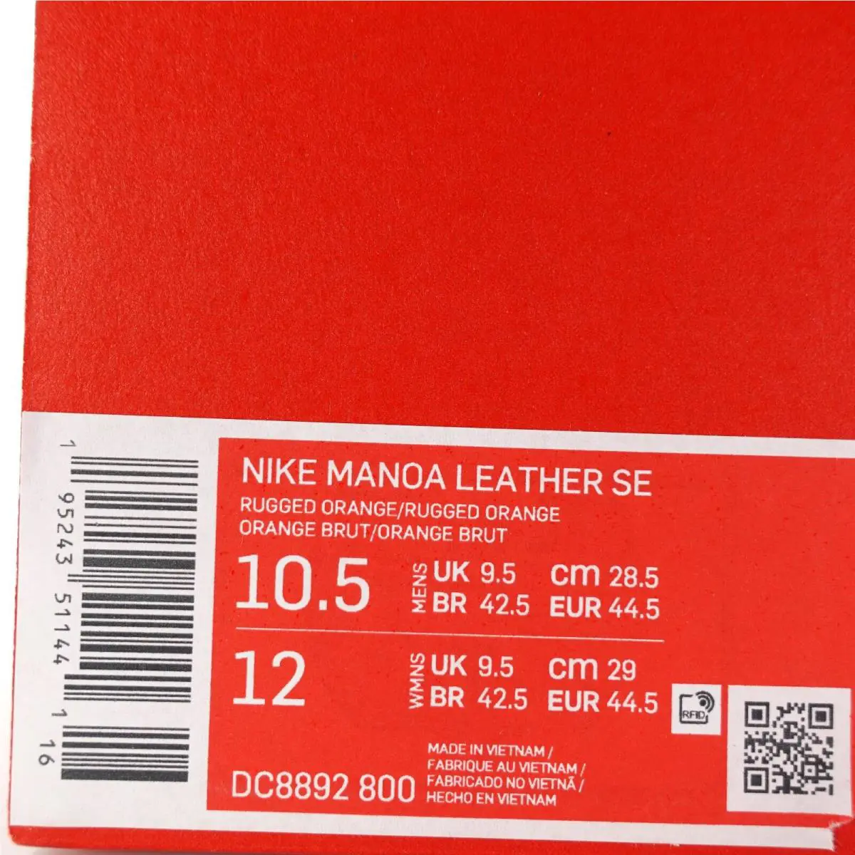 Nike shoes - Nike Manoa Leather - Manoa Leather - DC8892-800 - Rugged Orange 5