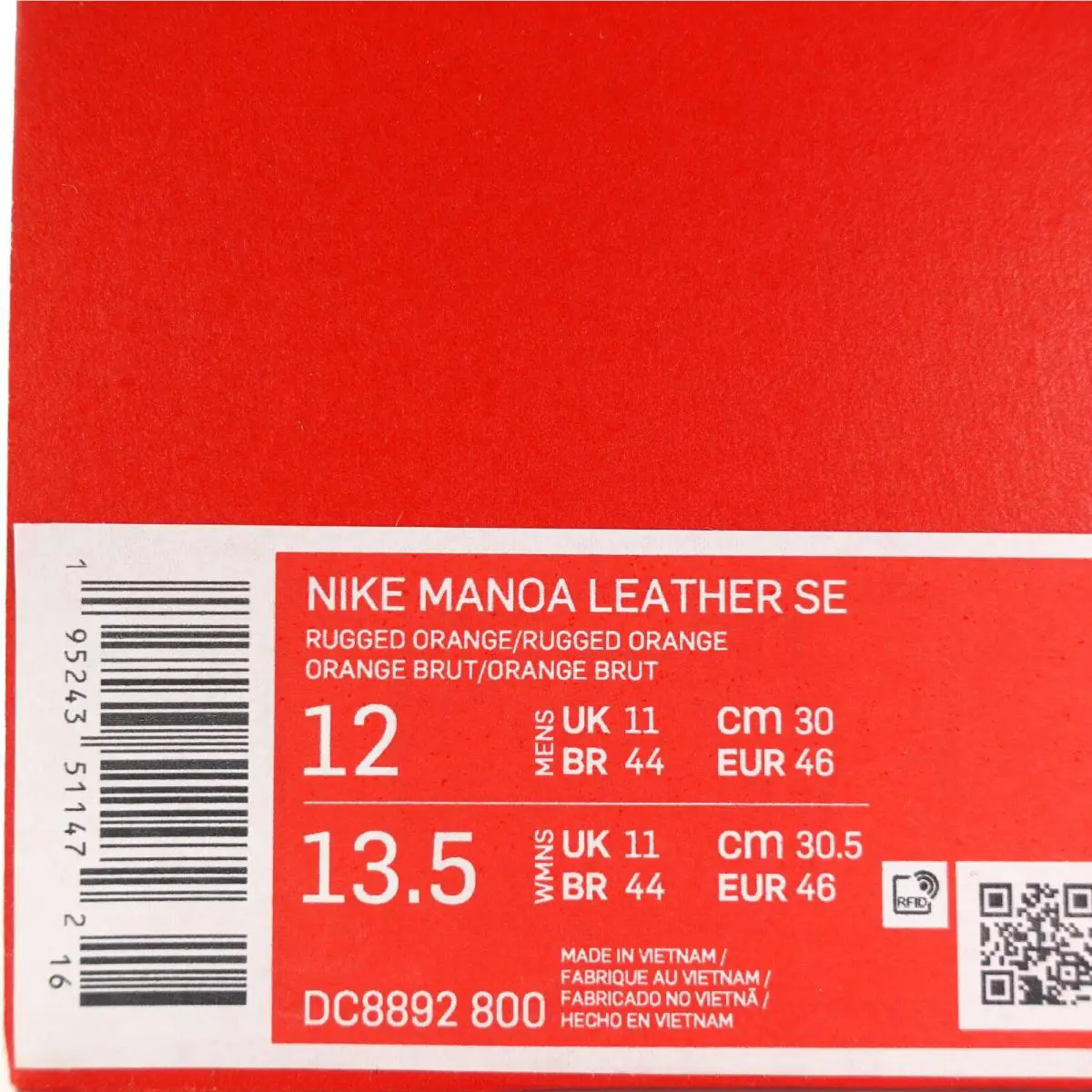 Nike shoes - Nike Manoa Leather - Manoa Leather - DC8892-800 - Rugged Orange 11