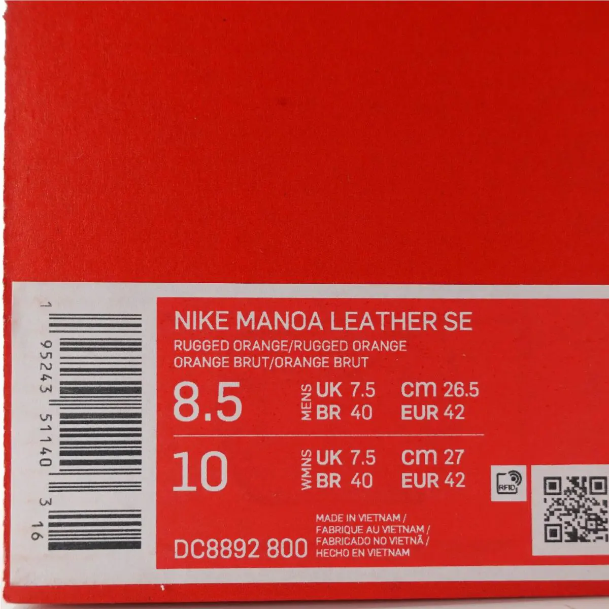Nike shoes - Nike Manoa Leather - Manoa Leather - DC8892-800 - Rugged Orange 15