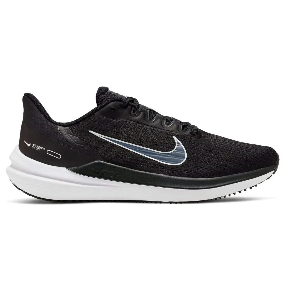 Men Nike Air Winflo 9 Running Training Shoes Black/white/dark Grey DD6203-001 - Black/White/Dark Grey