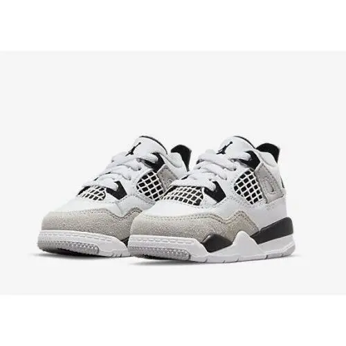 Nike Air Jordan Retro 4 Military Black Neutral Grey TD 9c Toddler BQ7670-111