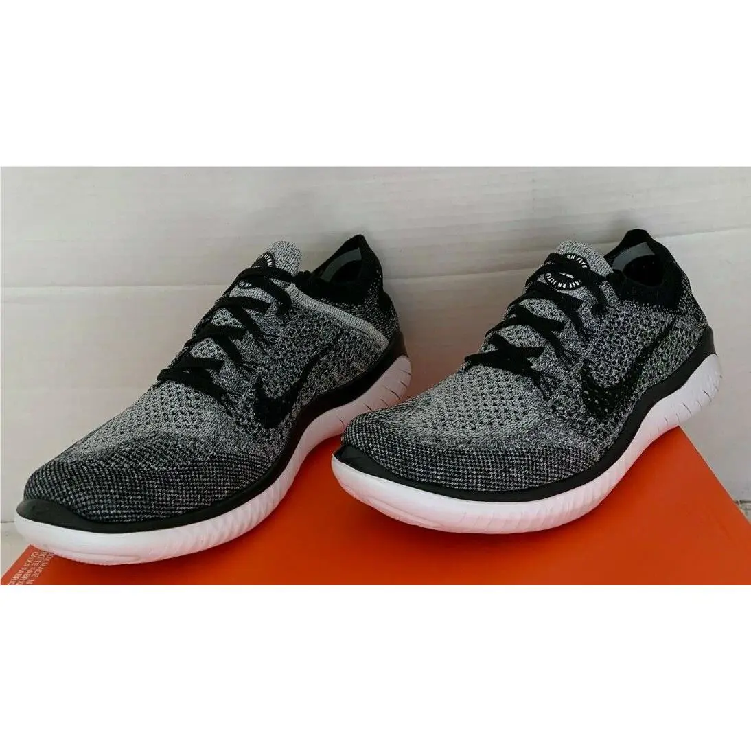Nike shoes - Nike Free RN Flyknit 2018 - 942839-101 - WHITE/BLACK, Manufacturer: 942839 101 1