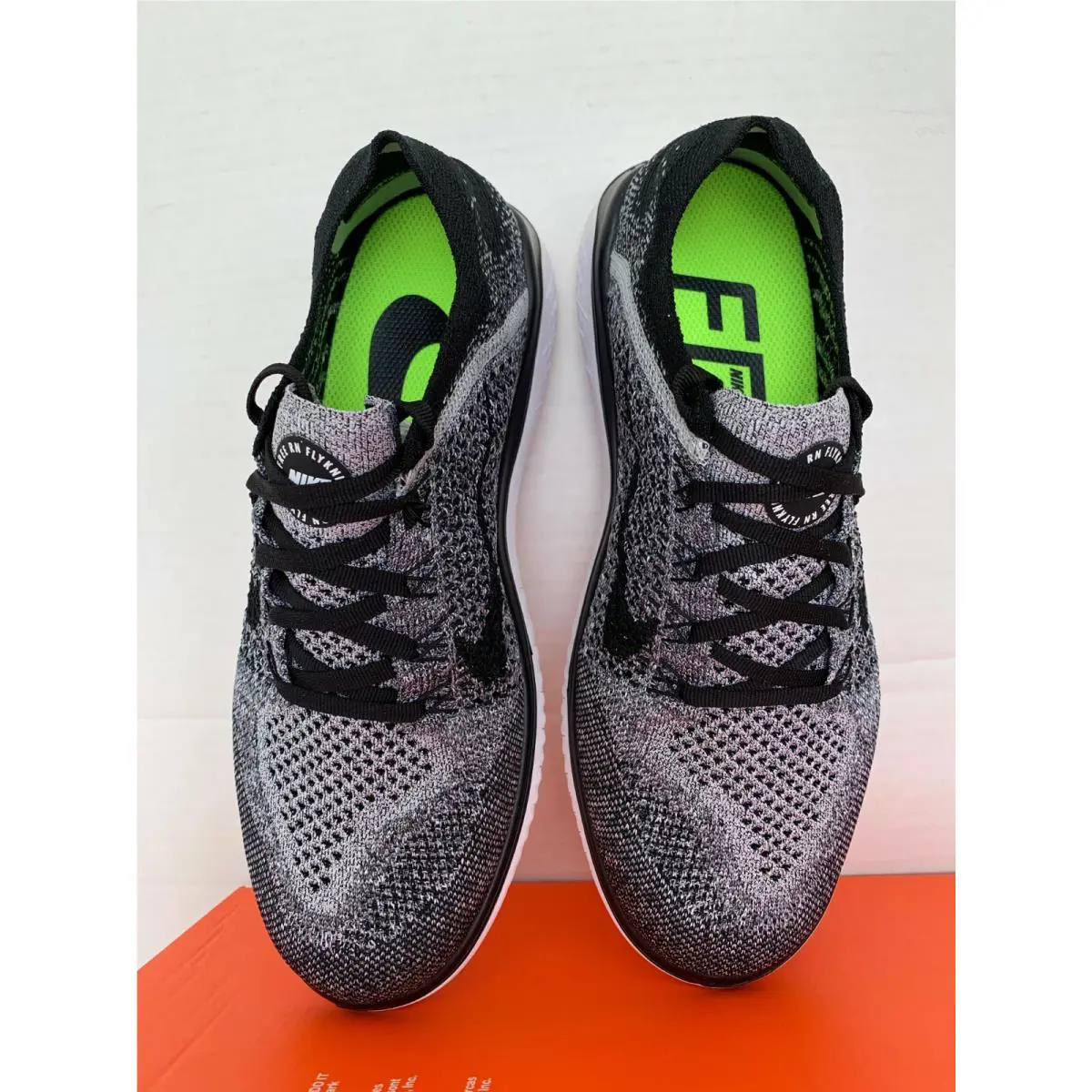 Nike shoes - Nike Free RN Flyknit 2018 - 942839-101 - WHITE/BLACK, Manufacturer: 942839 101 2