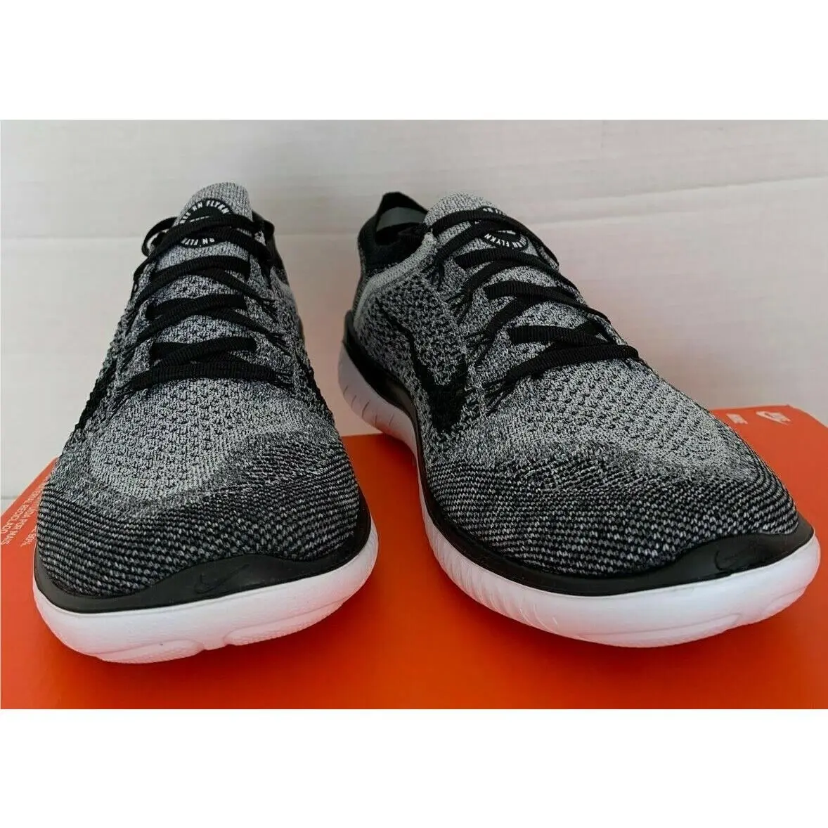 Nike shoes - Nike Free RN Flyknit 2018 - 942839-101 - WHITE/BLACK, Manufacturer: 942839 101 6