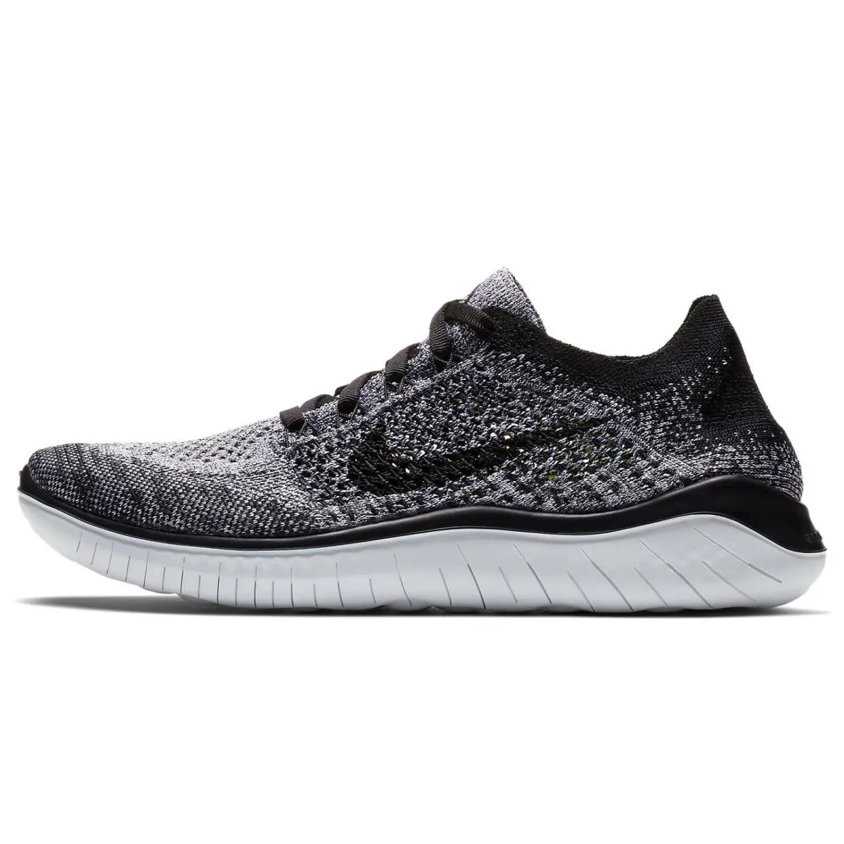 Nike shoes - Nike Free RN Flyknit 2018 - 942839-101 - White/Black/Volt 4
