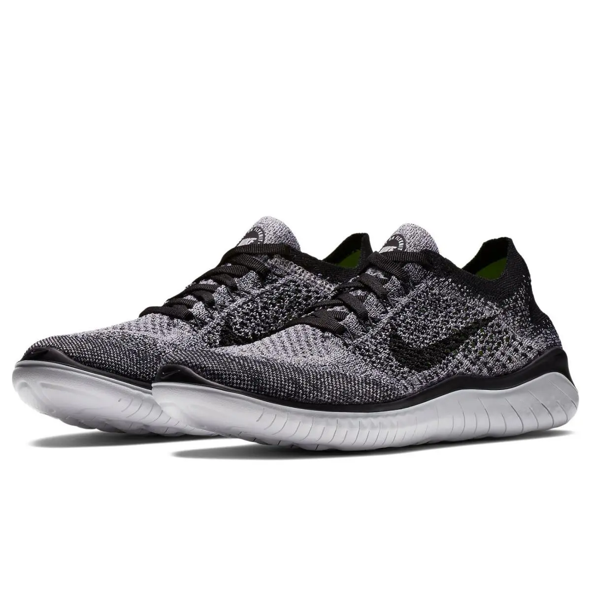 Nike shoes - Nike Free RN Flyknit 2018 - 942839-101 - White/Black/Volt 7