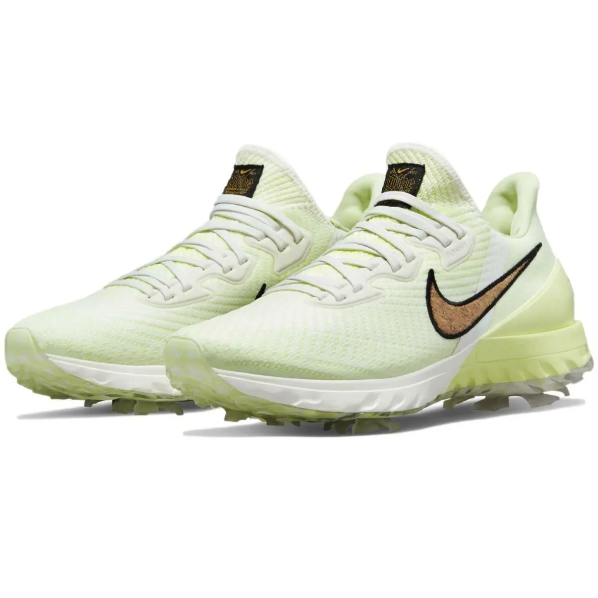 Nike Men`s Air Zoom Infinity Tour Nrg `cork` Golf Cleats Shoes DA4096-100 - Sail/Black-Barely Volt