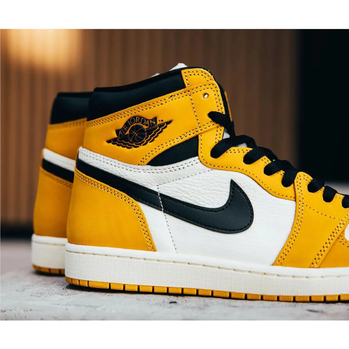 Nike shoes - Jordan 1 Retro High - Retro High - DZ5485-701 - Yellow Ochre/Black/Sail 11