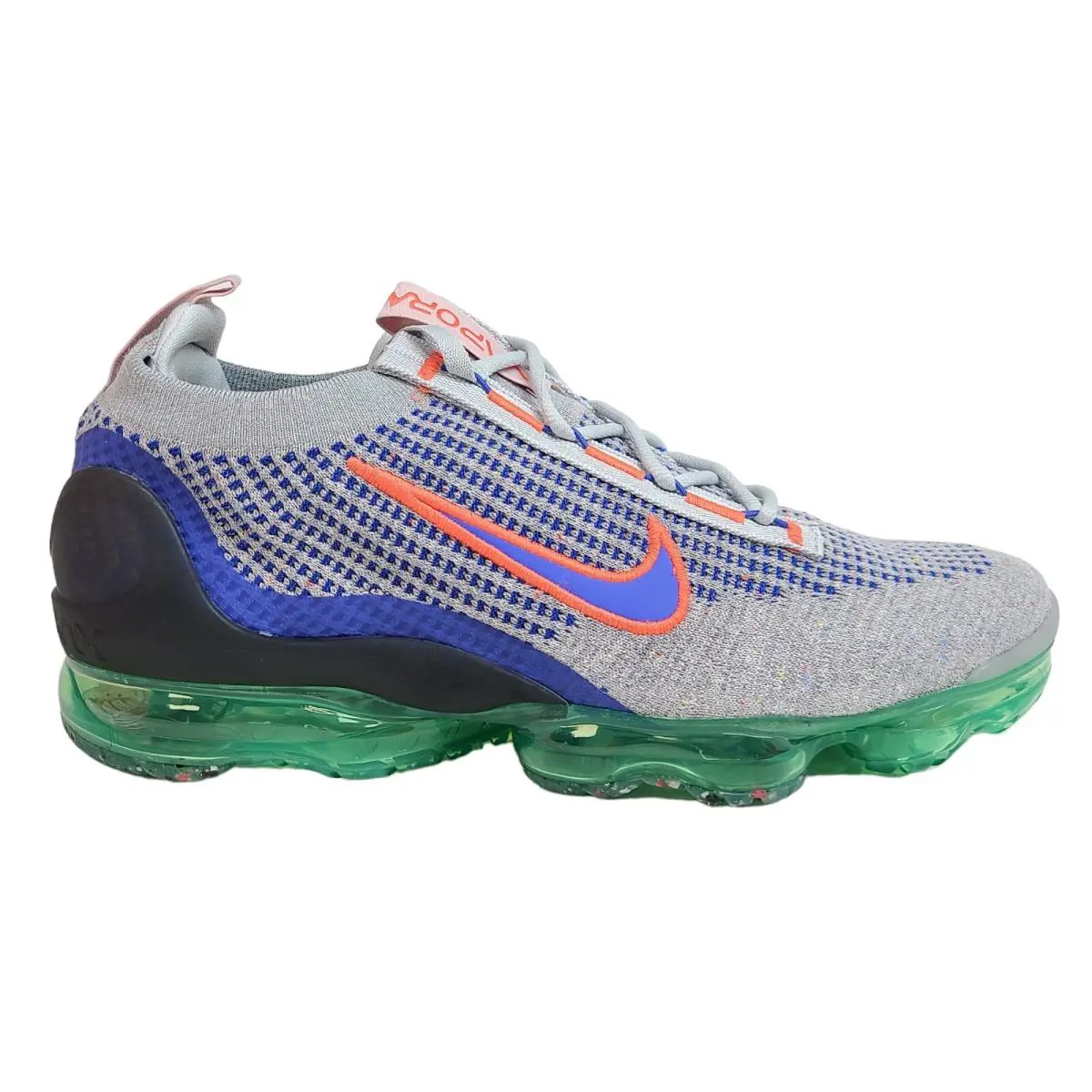 Nike Men 10.5 11 12 13 Air Vapormax 2021 Flyknit Wolf Grey Blue Shoes DQ3974-001