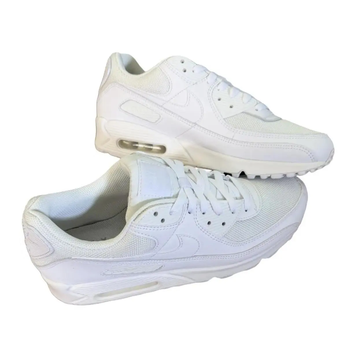 Nike shoes - Nike Air Max 90 - Air Max - CN8490 100 - White/White-White-Wolf Grey 5