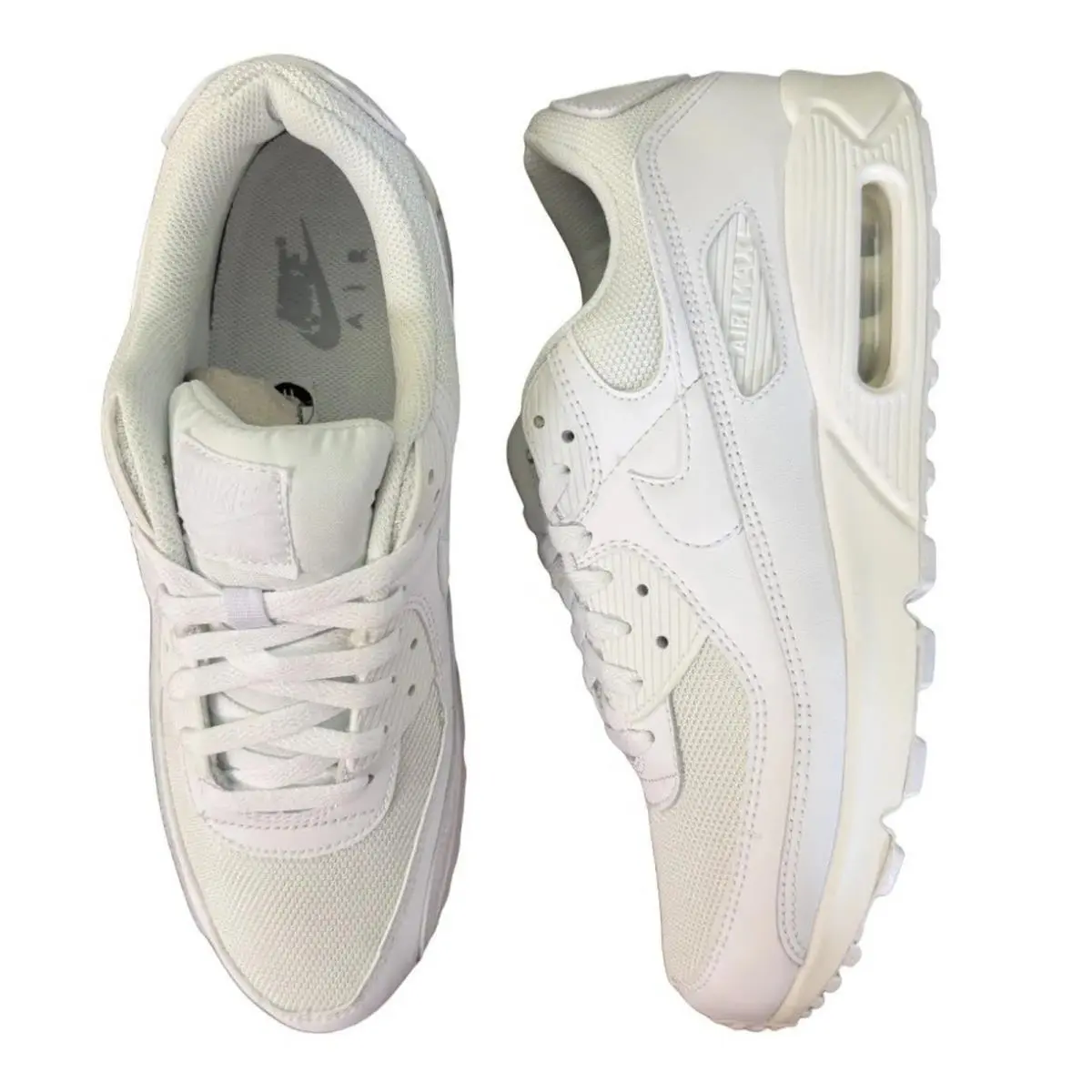 Nike shoes - Nike Air Max 90 - Air Max - CN8490-100 - White/White-White-Wolf Grey 7