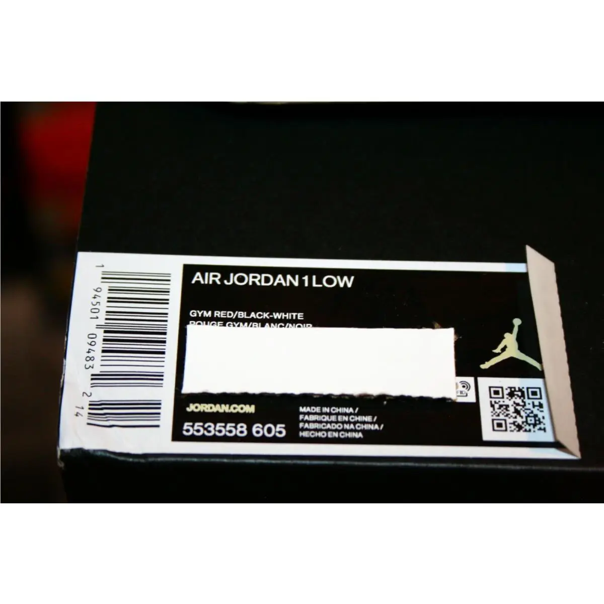 Nike shoes - Nike Air Jordan 1 - Air - 553558 605 - Red 5