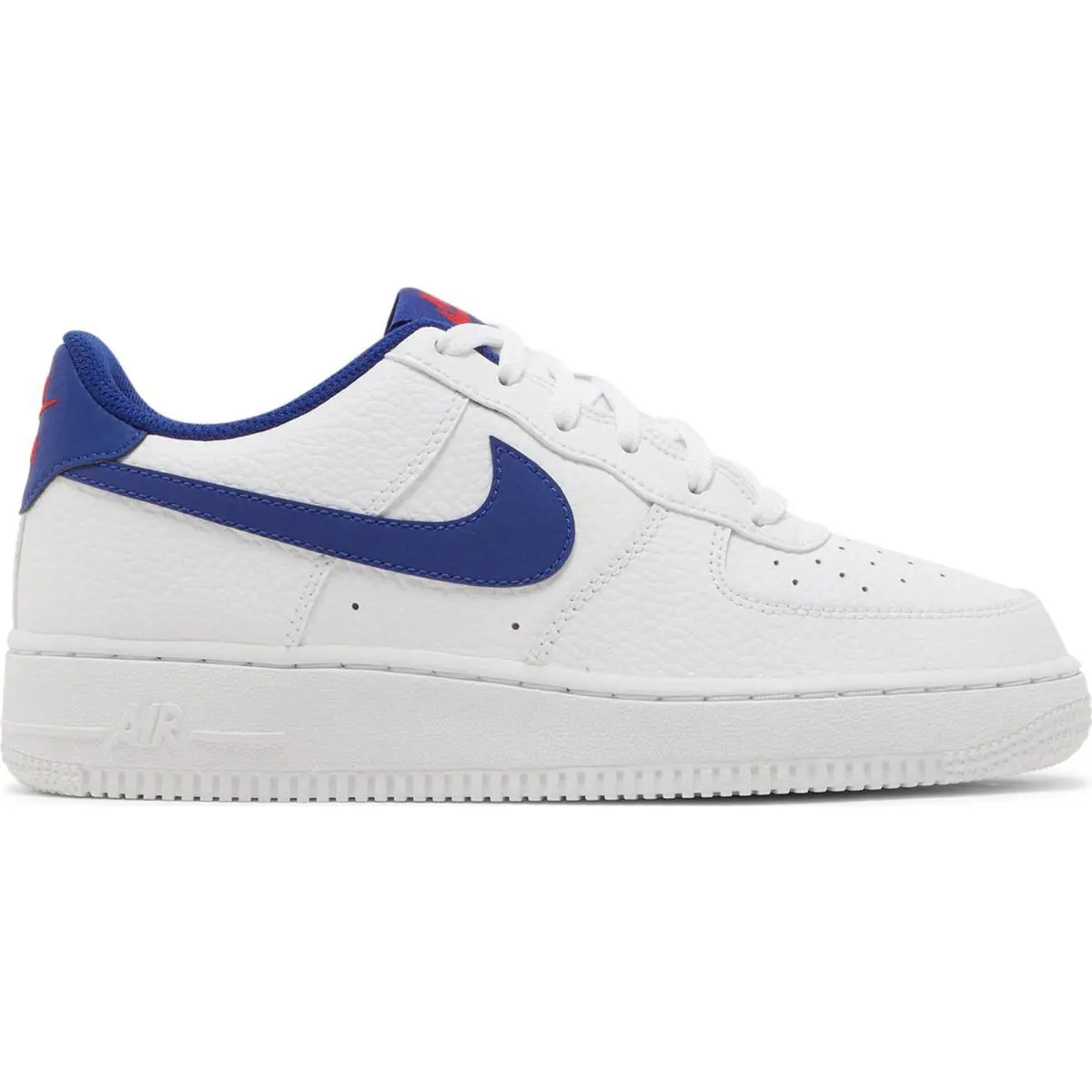 CT3839-101 Grade School Nike Air Force 1 Low `white Deep Royal GS ` - White/Deep Royal Blue/University Red