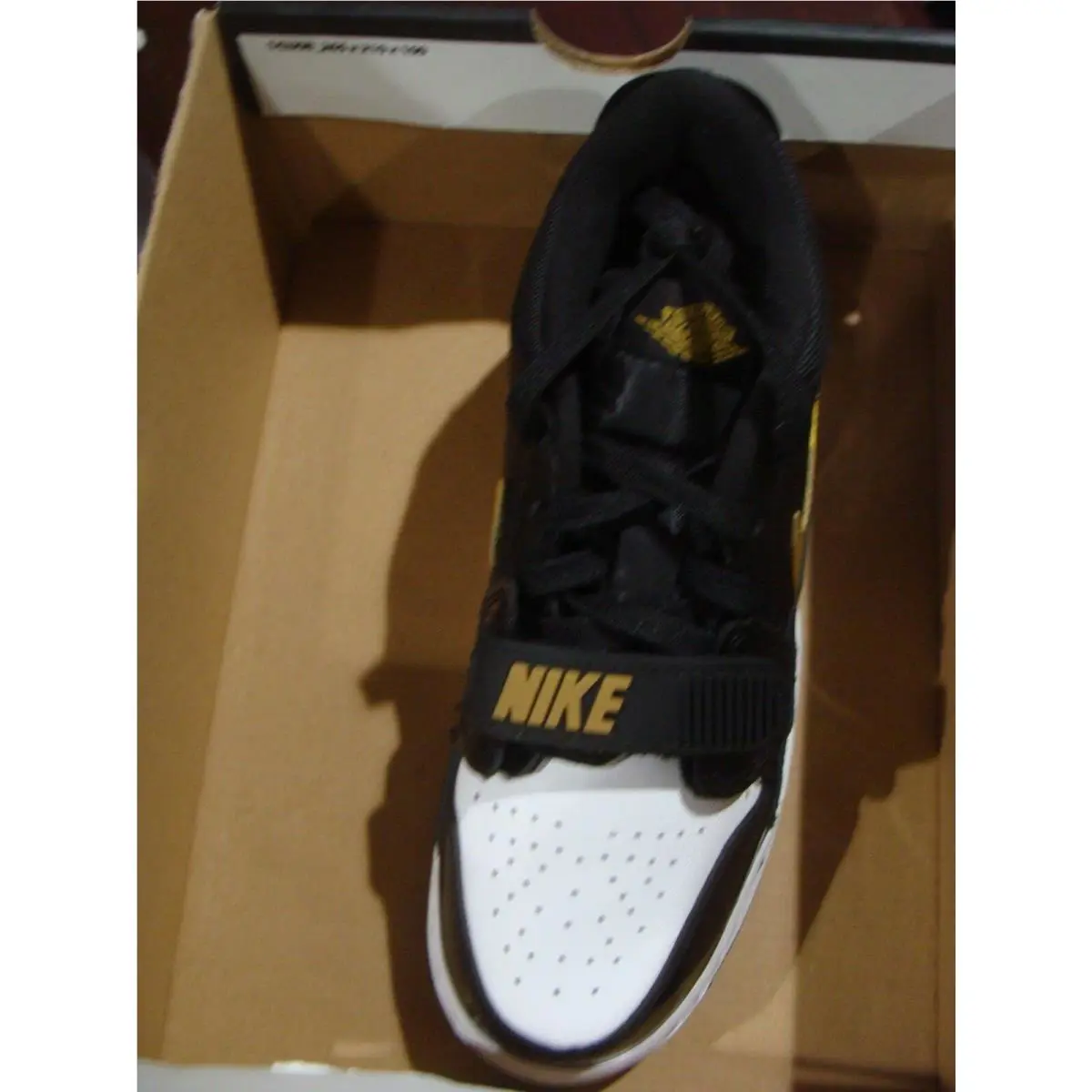 Nike shoes - BLACK/METALLIC GOLDWHITE 2