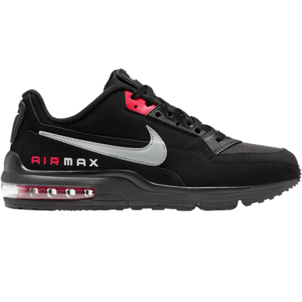 Nike Air Max Ltd 3 Men Sneaker Shoe Black University Red US Size 7-14 CW2649-001 - Black/Light Smoke Grey/University Red