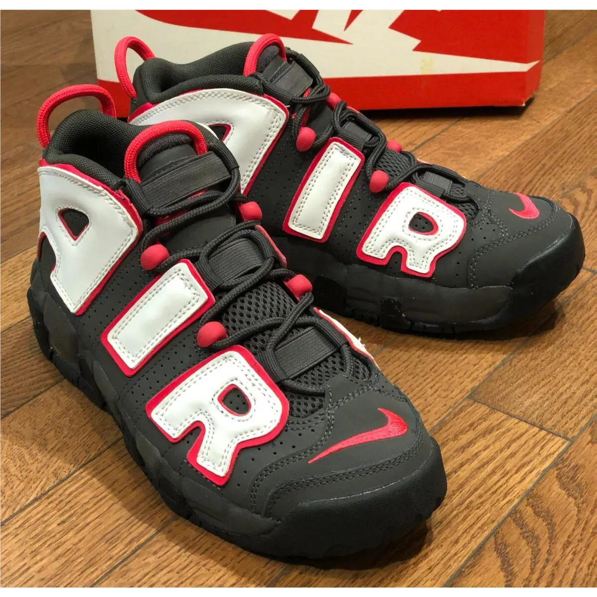 Nike shoes - Nike Air More Uptempo GS - Black 0
