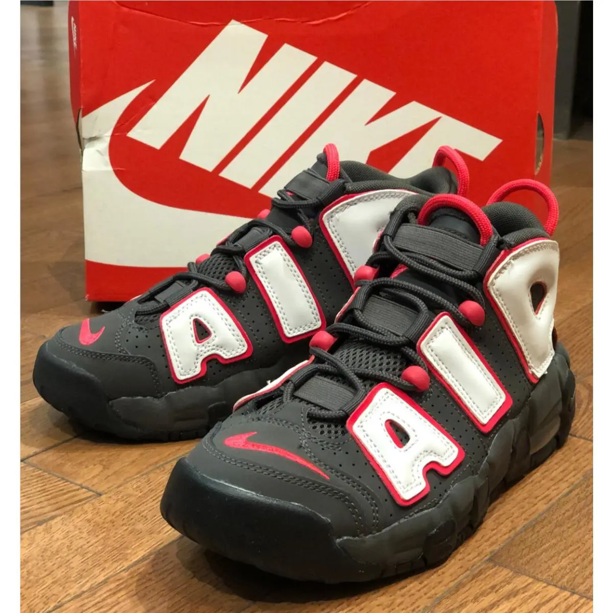 Nike shoes - Nike Air More Uptempo GS - Black 1
