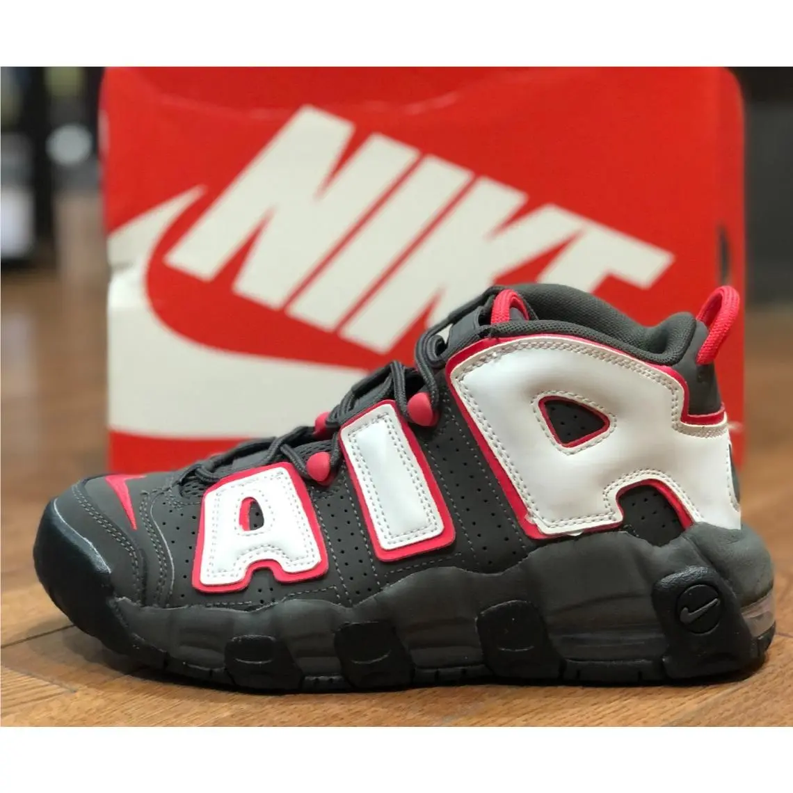 Nike shoes - Nike Air More Uptempo GS - Black 5