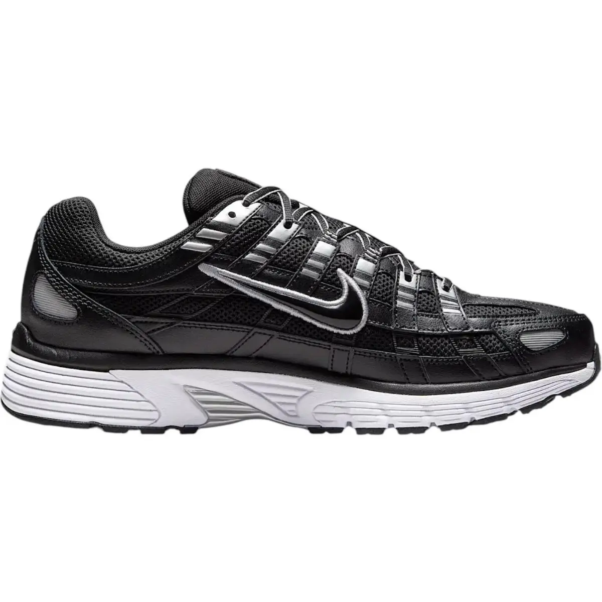 Nike shoes - Nike P-6000 - Black/White/Metallic Silver/Black 4