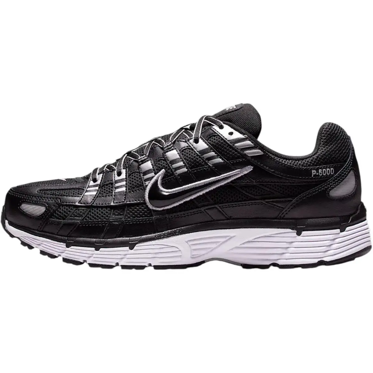 Nike shoes - Nike P-6000 - Black/White/Metallic Silver/Black 5