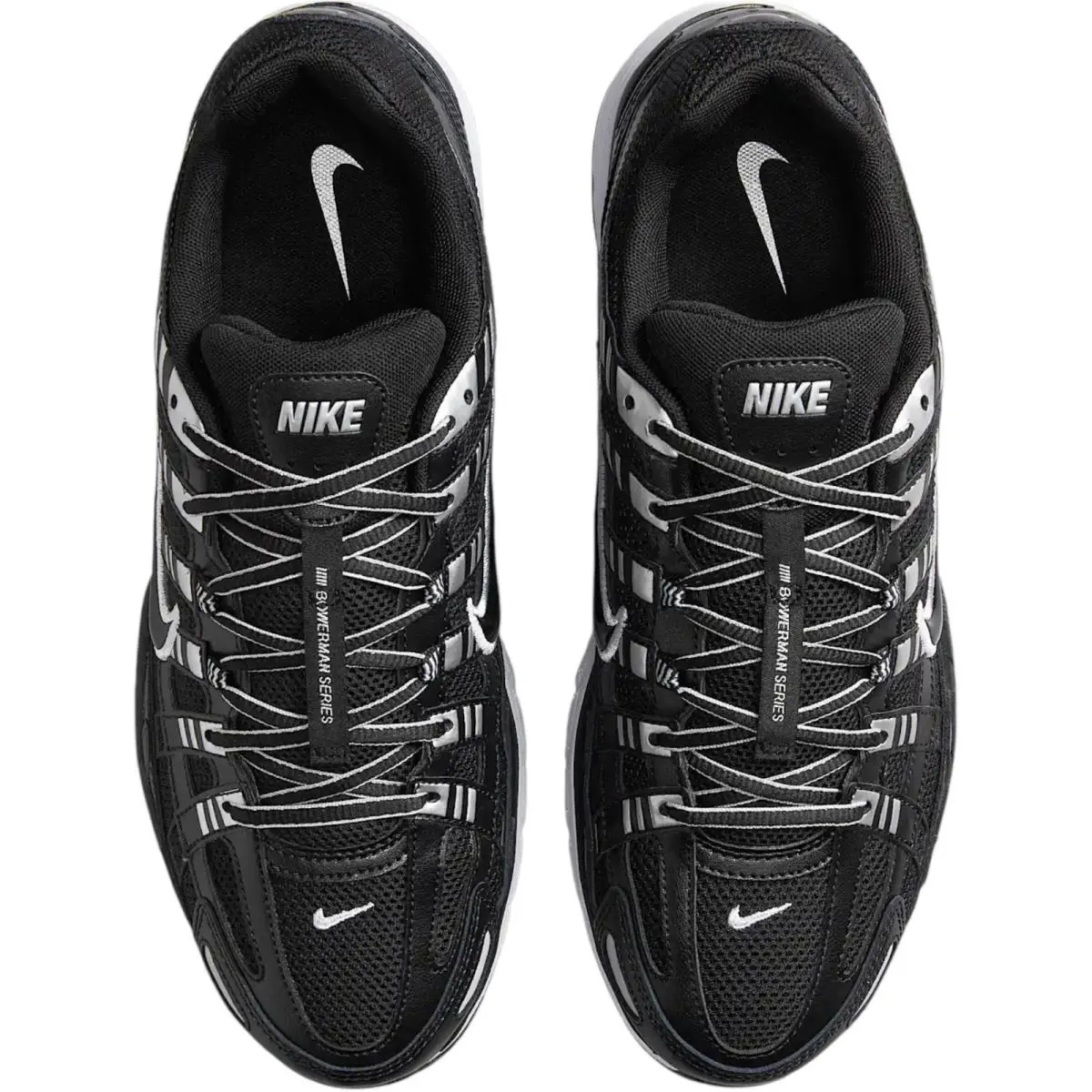 Nike shoes - Nike P-6000 - Black/White/Metallic Silver/Black 7
