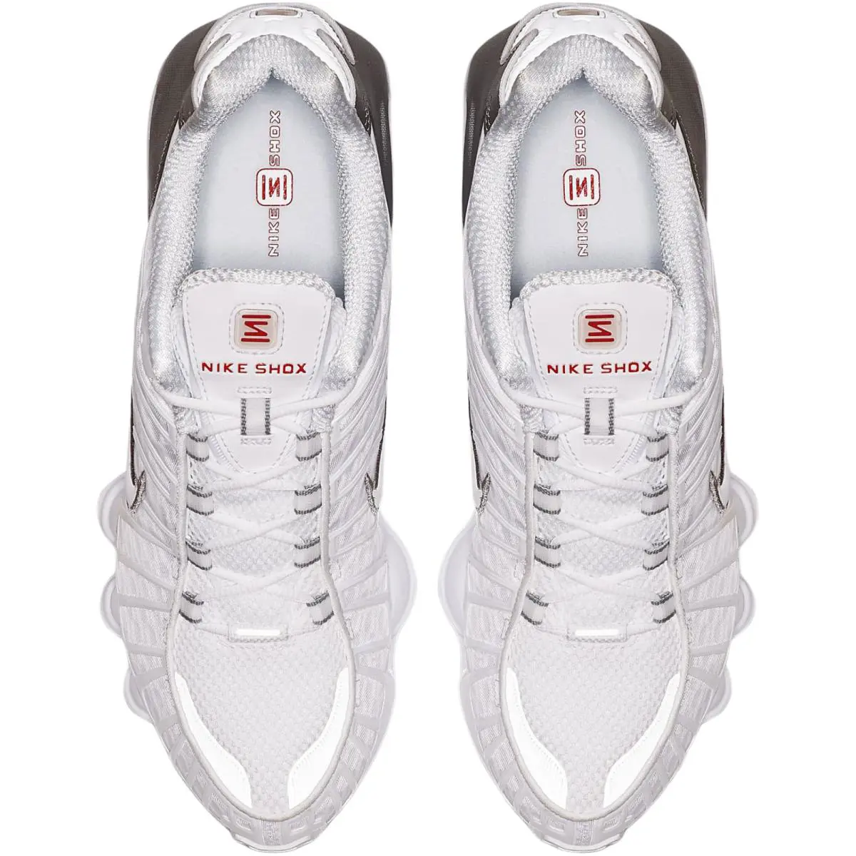 Nike shoes - Nike Shox TL - Shox - White/Metallic Silver/Max Orange/White 2