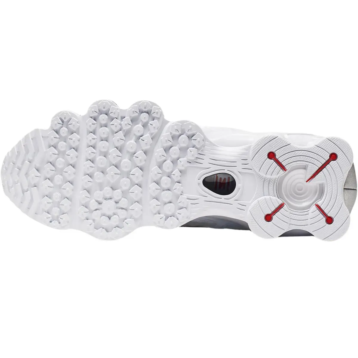 Nike shoes - Nike Shox TL - Shox - White/Metallic Silver/Max Orange/White 3