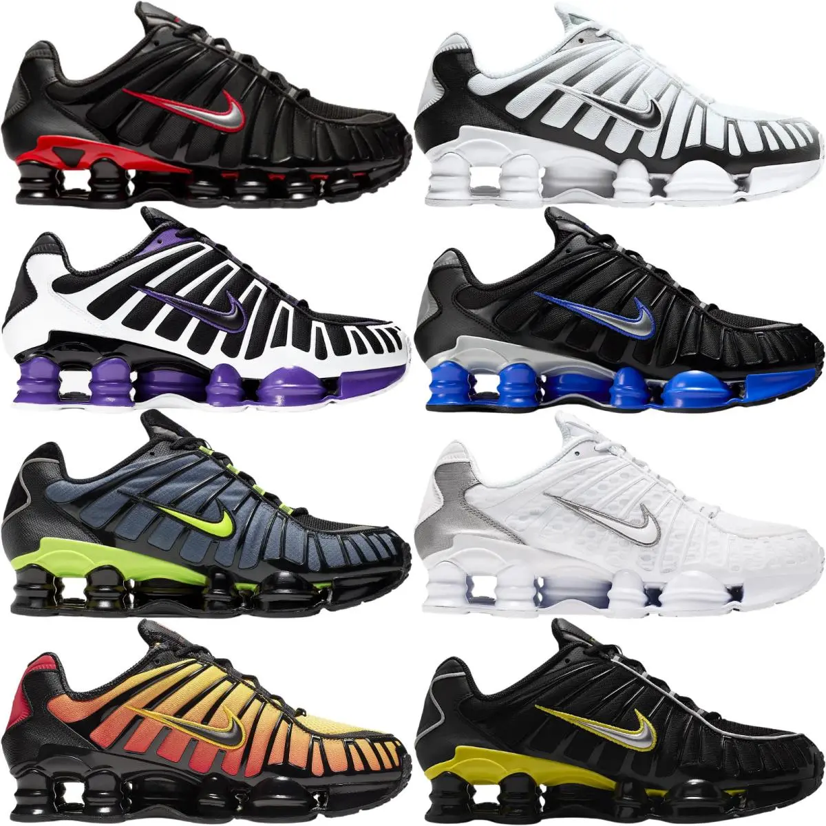 Nike shoes - Nike Shox TL - Shox - White/Metallic Silver/Max Orange/White 39