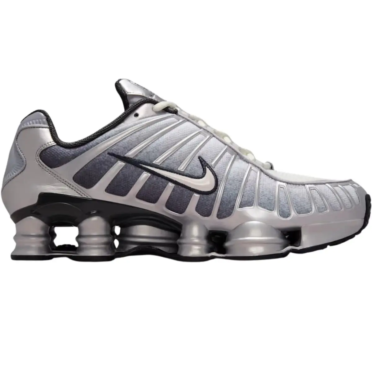 Shox TL Men Sneaker Shoe US Size 7-14 Colors Athletic Casual Metallic Silver/Wolf Grey/Anthracite/Summit White by Nike