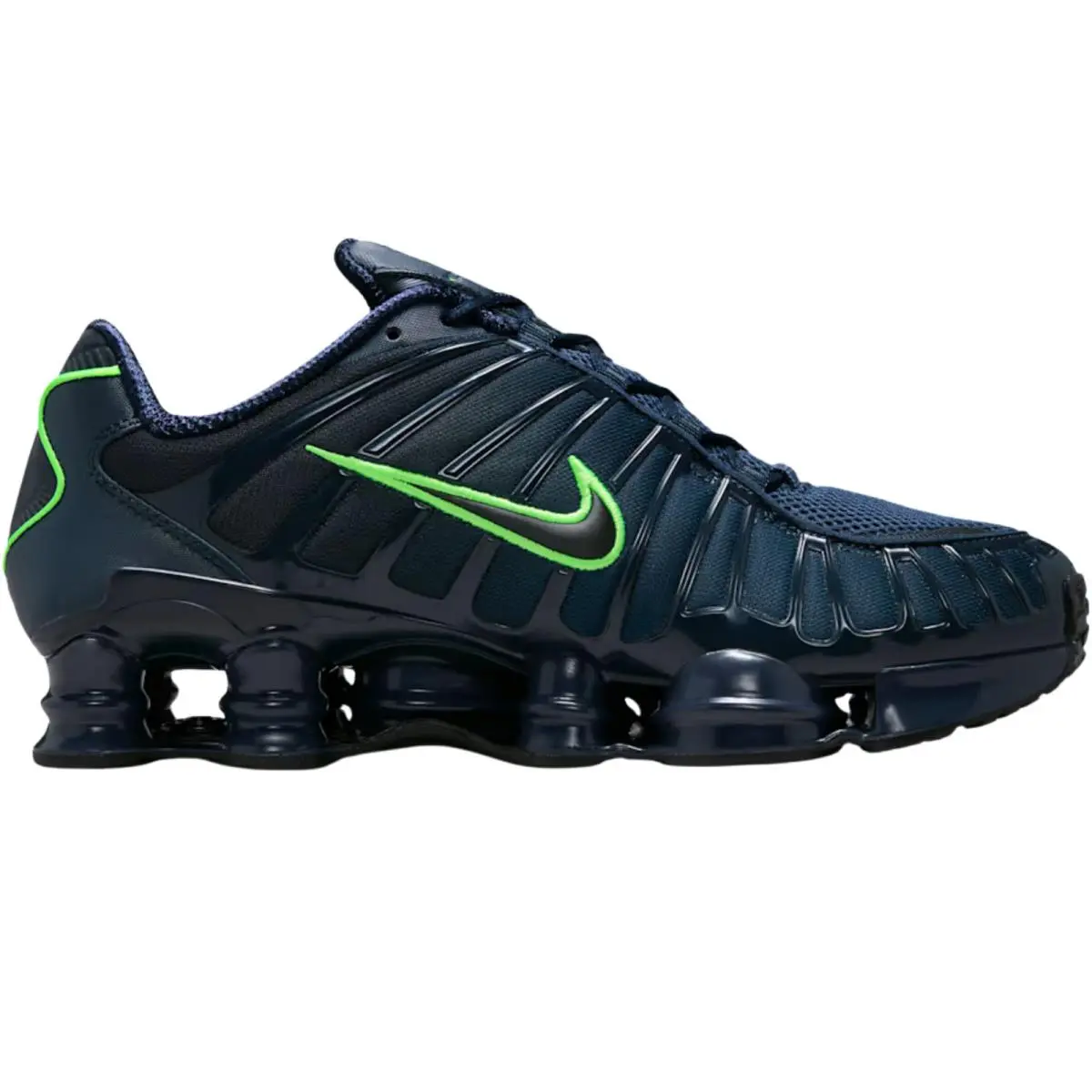 Shox TL Men Sneaker Shoe US Size 7-14 Colors Athletic Casual Thunder Blue/Obsidian/Green Strike/Black by Nike