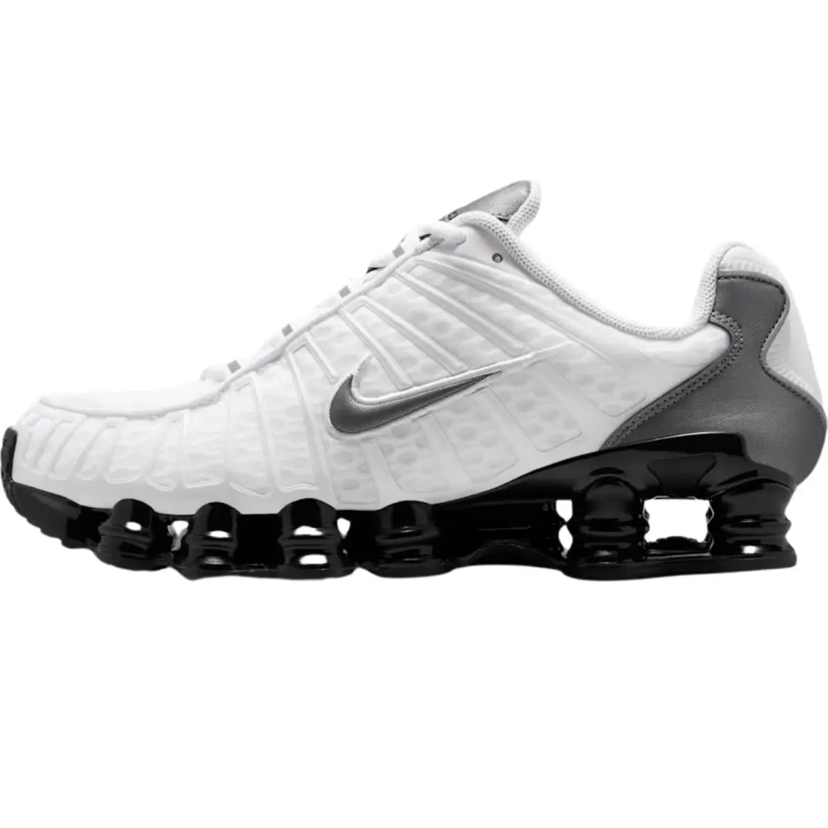Nike shoes - Nike Shox TL - Shox - White/Metallic Silver/Max Orange/White 41