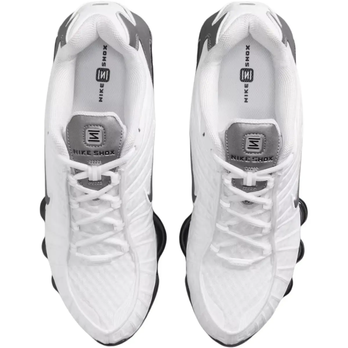 Nike shoes - Nike Shox TL - Shox - White/Metallic Silver/Max Orange/White 43