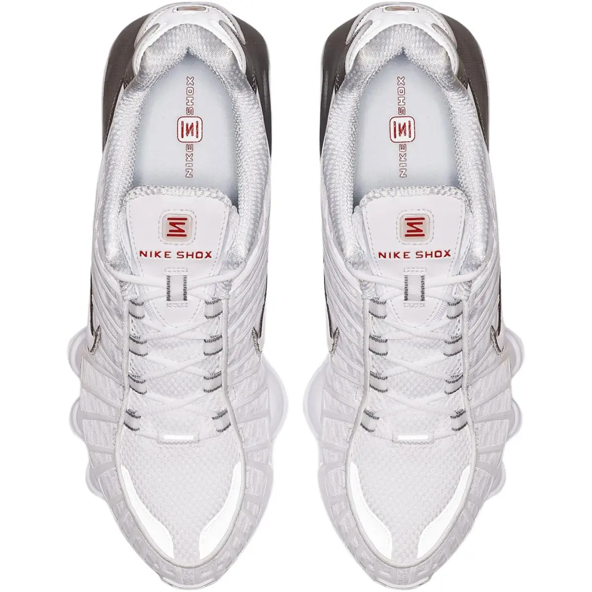 Nike shoes - Nike Shox TL - Shox - White/Metallic Silver/Max Orange/White 7