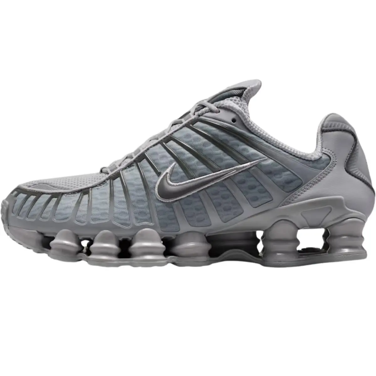 Nike shoes - Nike Shox TL - Shox - White/Metallic Silver/Max Orange/White 15