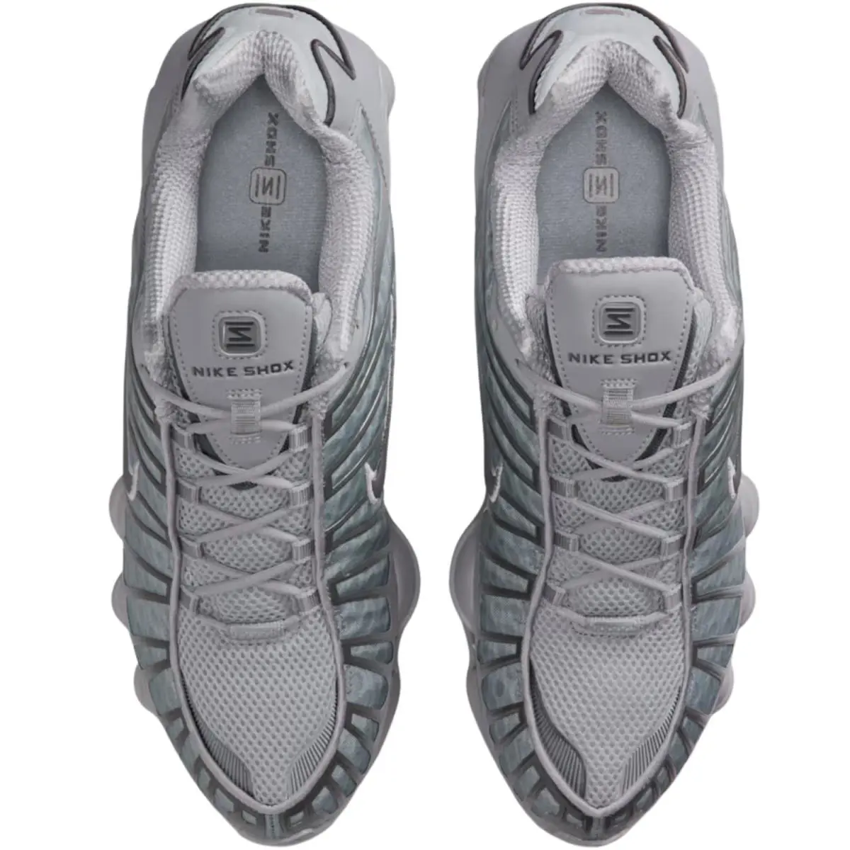 Nike shoes - Nike Shox TL - Shox - White/Metallic Silver/Max Orange/White 22